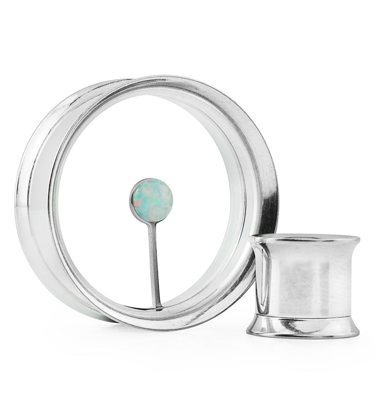 Solo Opalite Stainless Steel Tunnels
