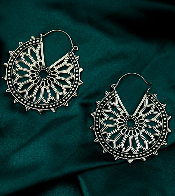 Solstice White Brass Earrings - Hangers