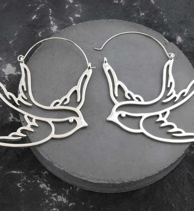 Sparrow Stainless Steel Plug Hoops
