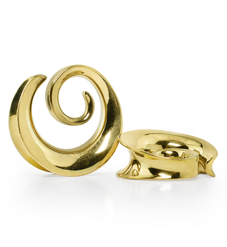 Spiral Brass Saddles