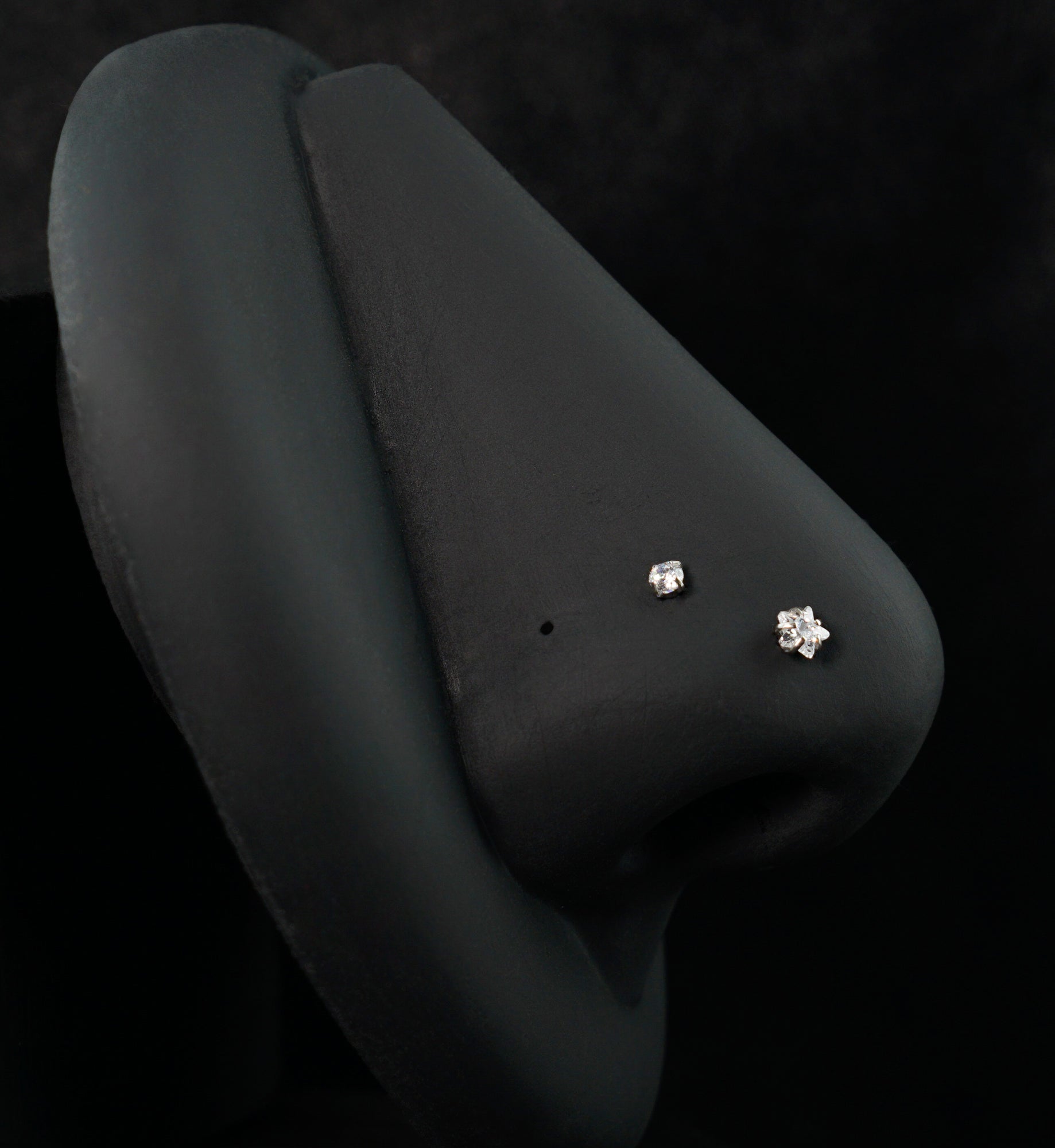 Star And Heart Clear CZ Stainless Steel L Bend/Stud/Hoop Variety Pack (6 Pack)