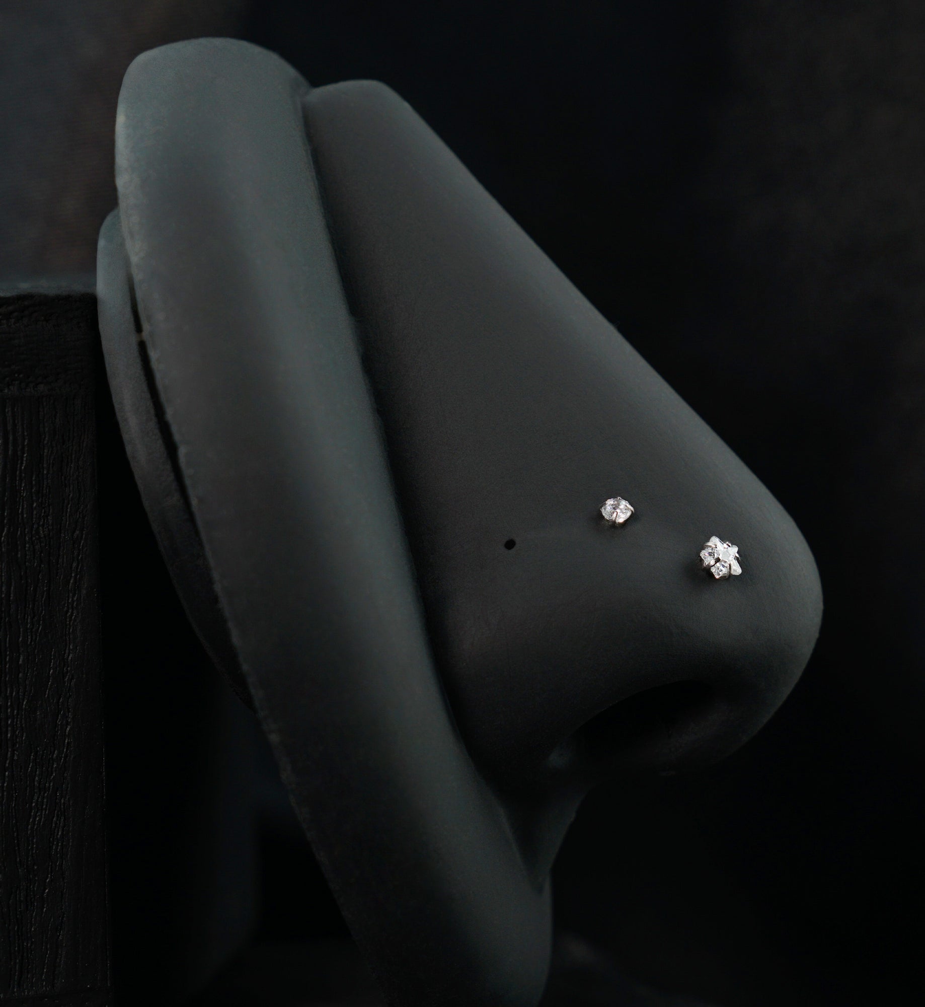 Star Clear/Pink CZ Stainless Steel L Bend/Stud/Hoop Variety Pack (6 Pack)