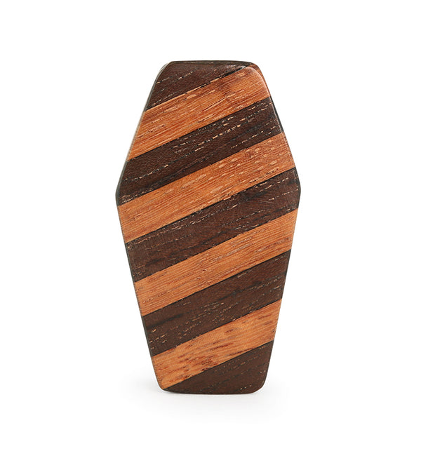 Saba Wooden Striped Coffin Plugs