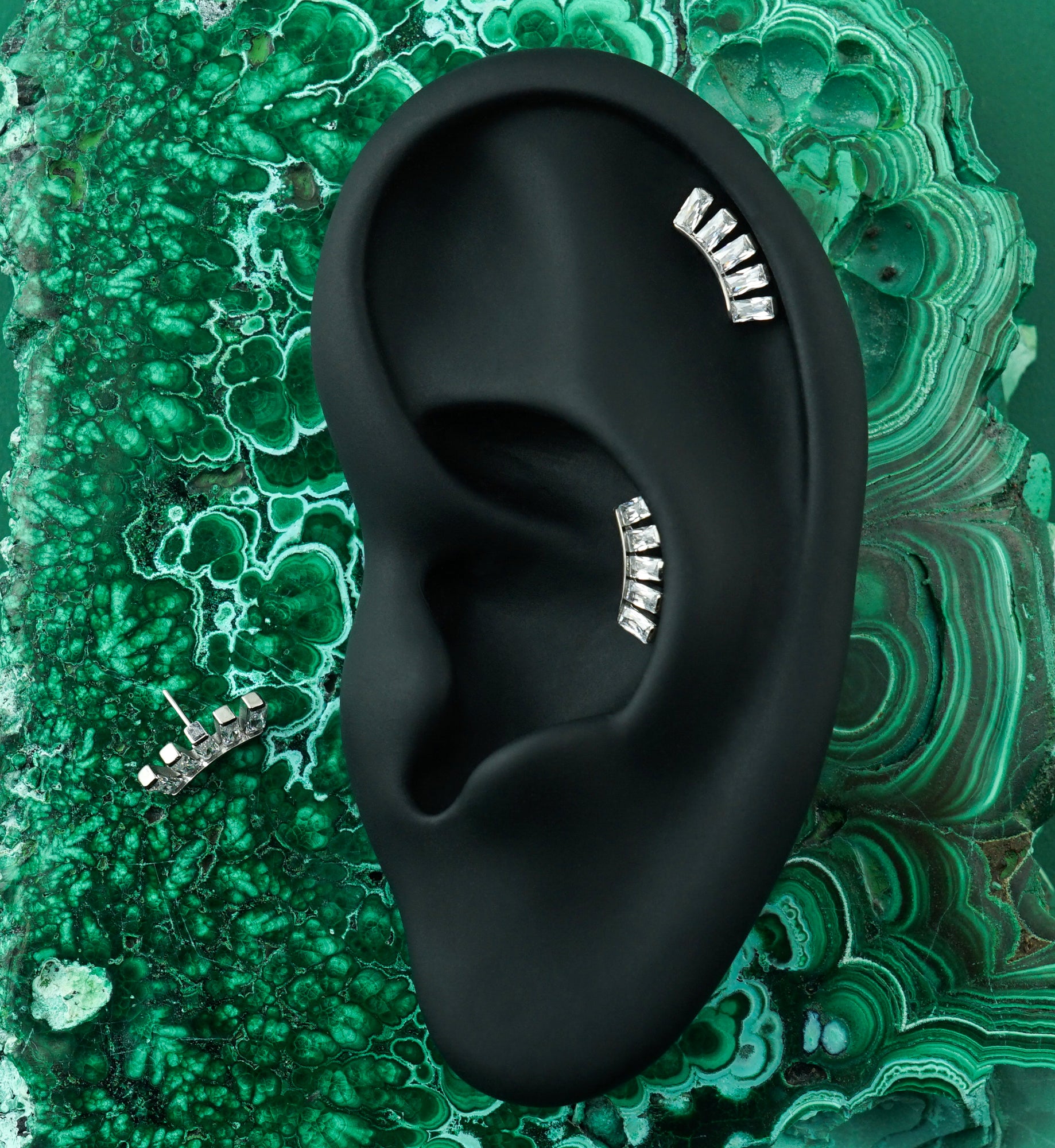 Sunrise CZ Titanium Threadless Top