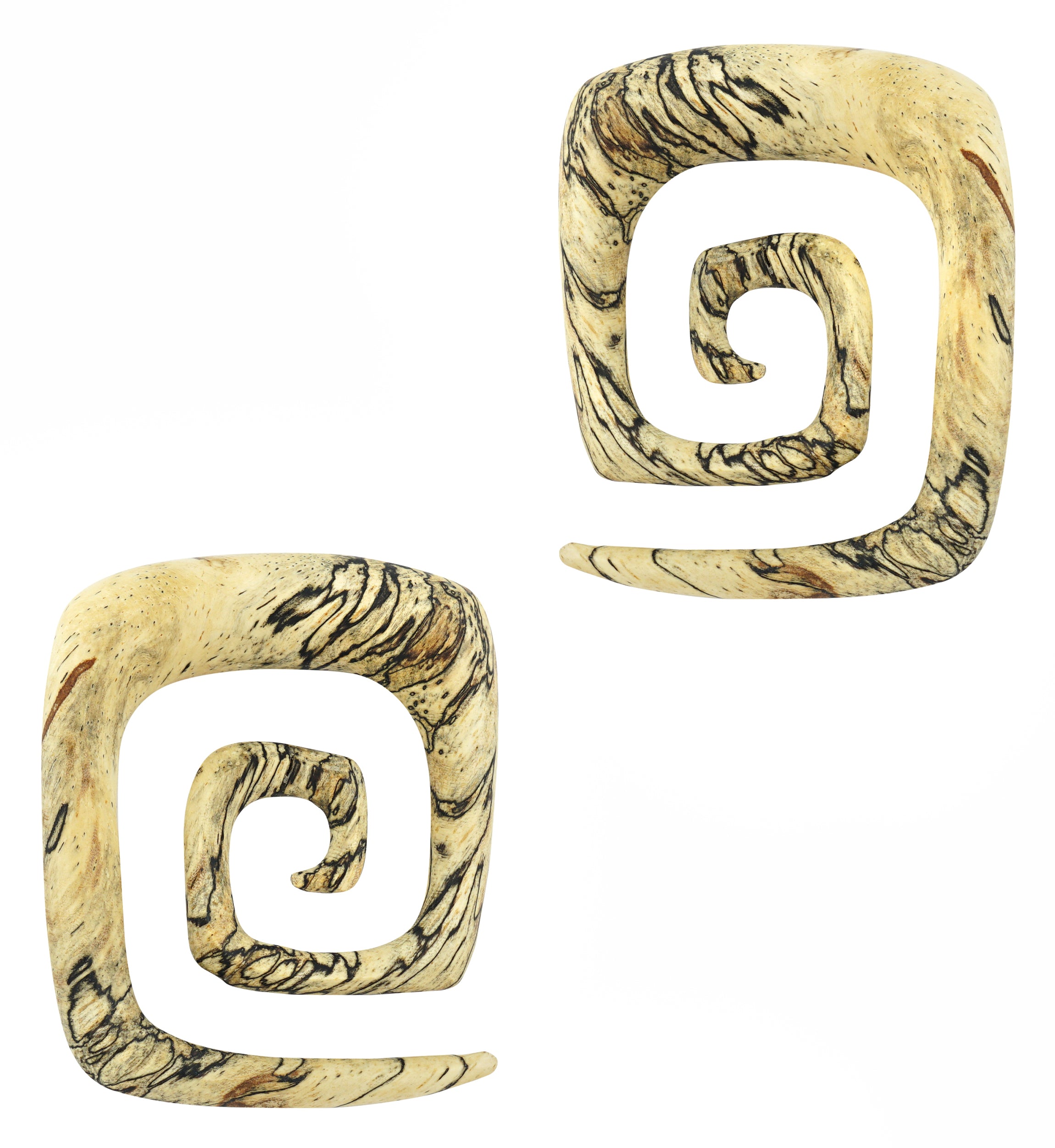 Tamarind Wood Square Spirals