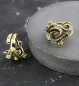 Tangled Snakes Brass Ring