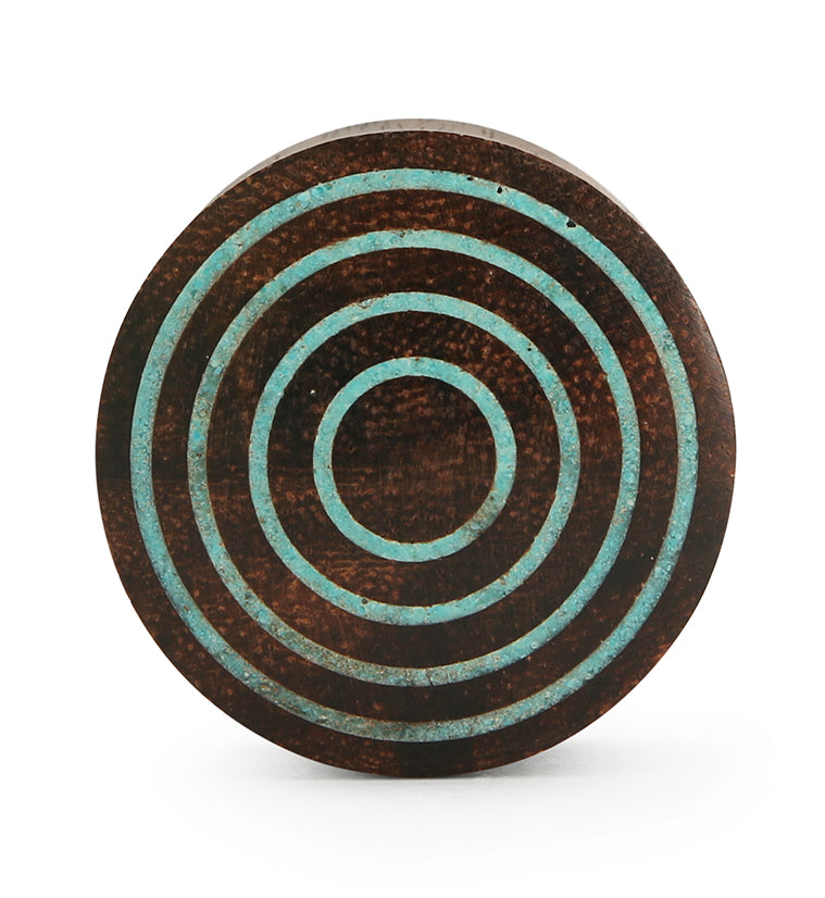 Target Turquoise Stone Inlay Sono Wooden Plugs