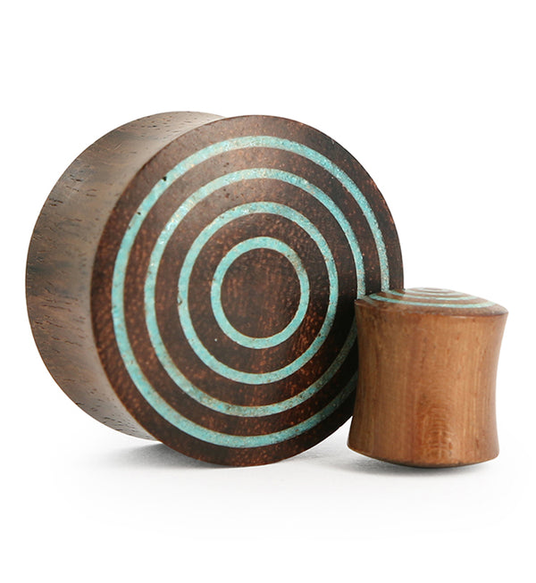 Target Turquoise Stone Inlay Sono Wooden Plugs