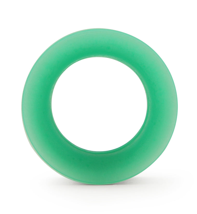 Teal Green Silicone Ear Skins Tunnels