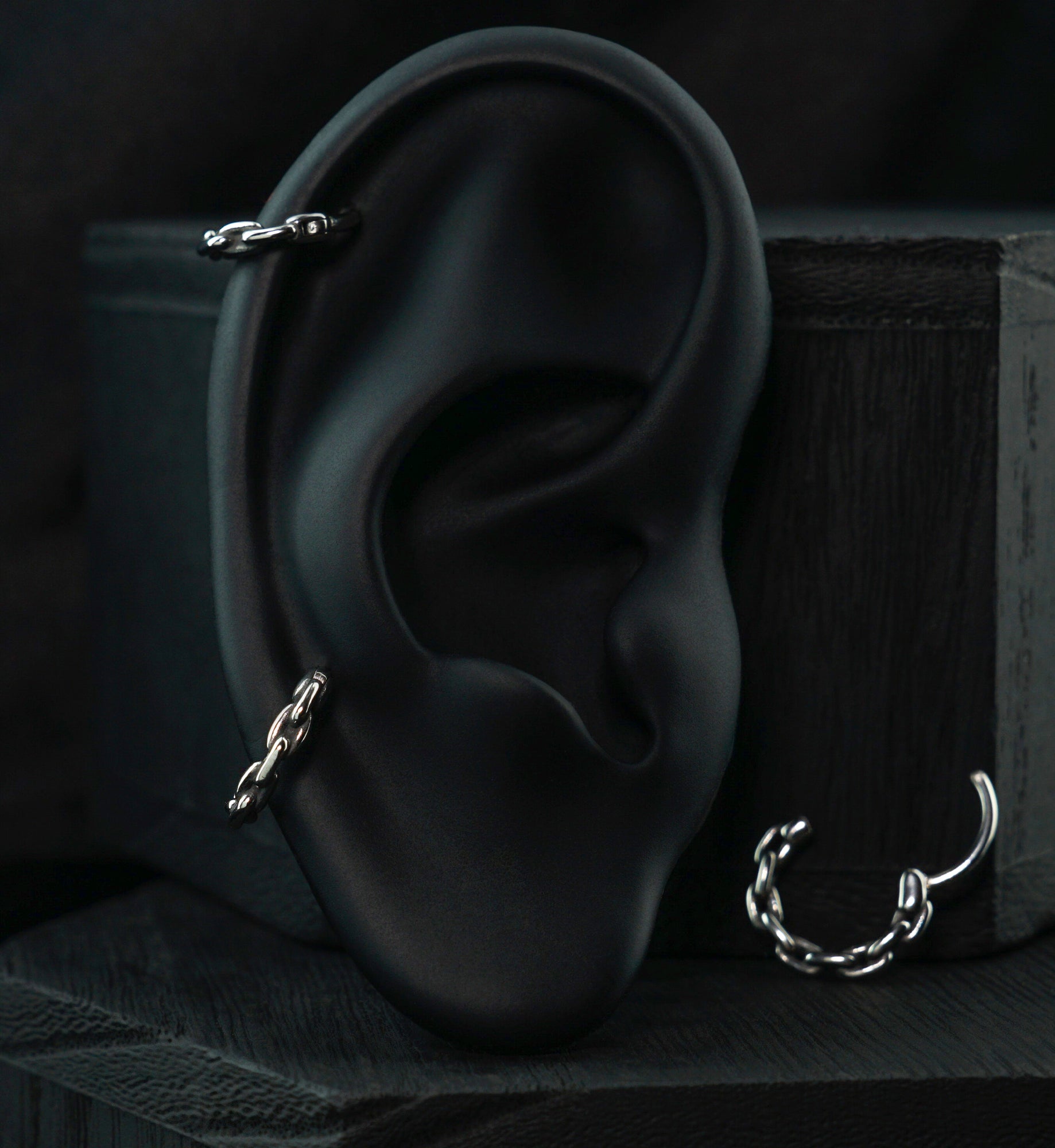 Thick Chain Link Stainless Steel Hinged Segment Ring