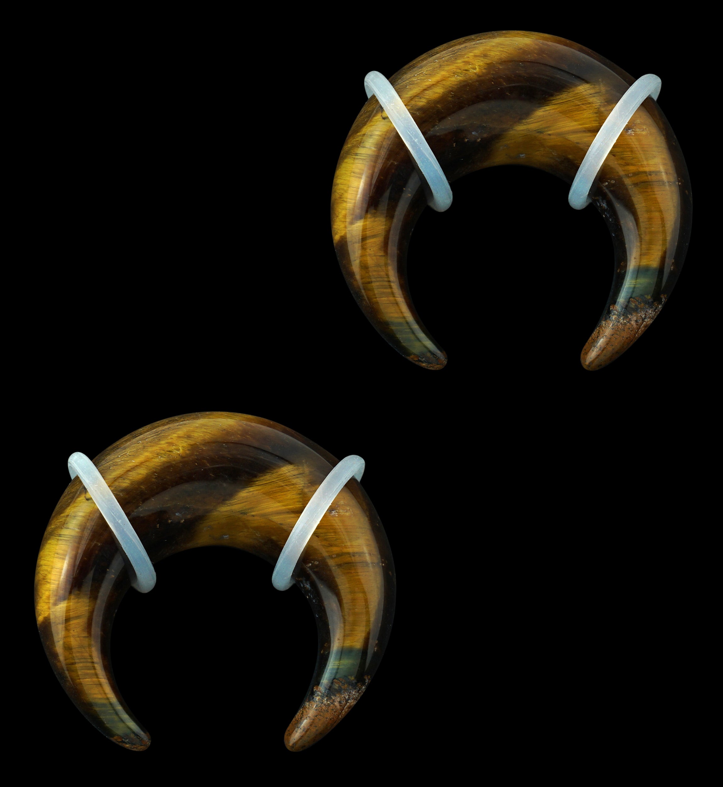 Tiger Eye Stone Pinchers