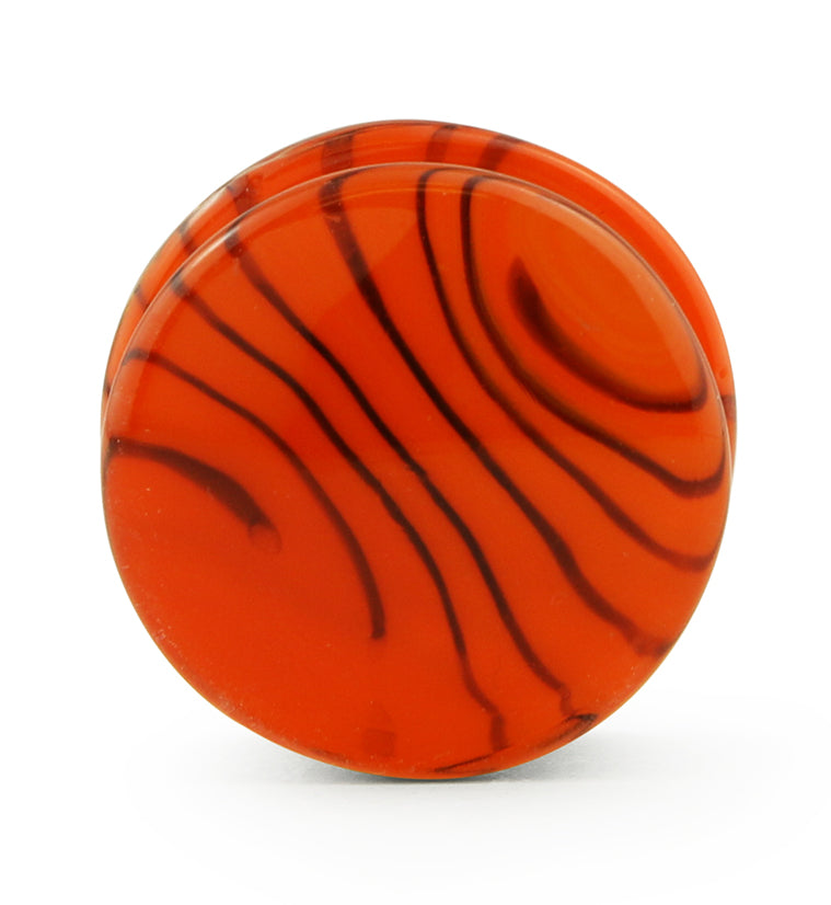 Tiger Orange Glass Plugs