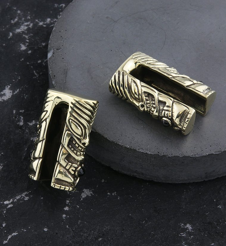 Tiki Brass Ear Weights