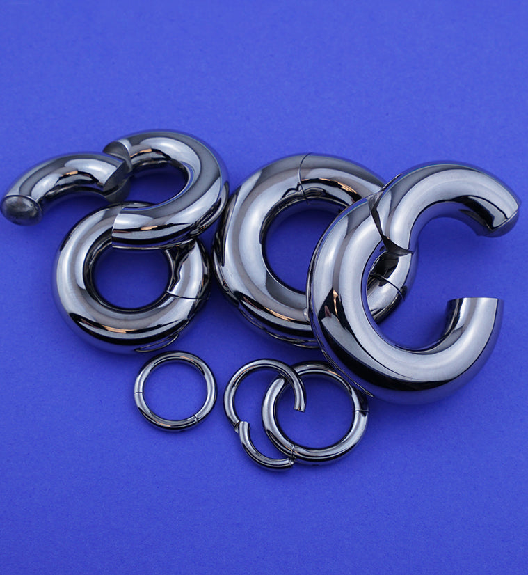 Titanium Hinged Segment Hoop Ring