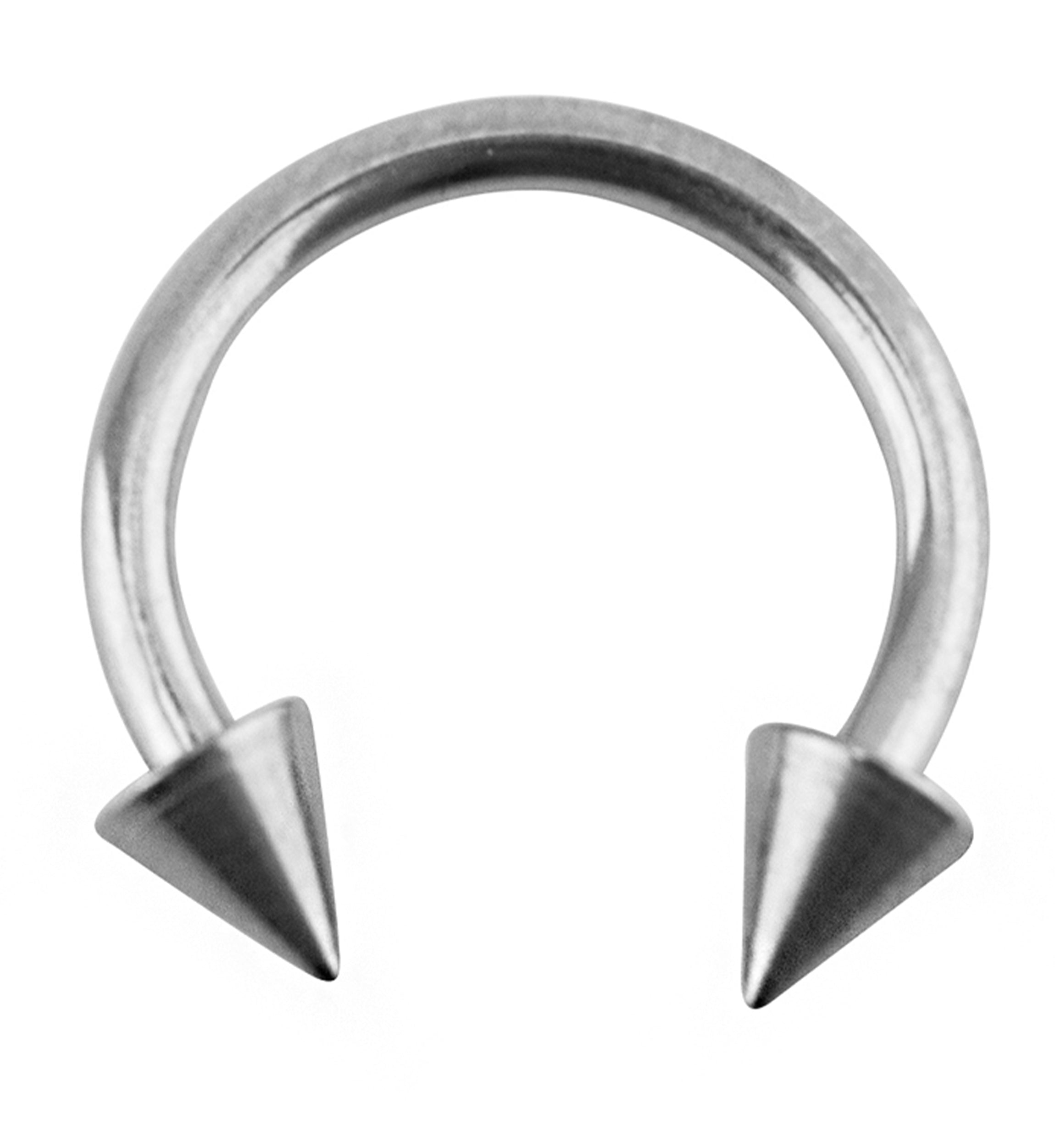 Titanium Spiked Circular Barbell