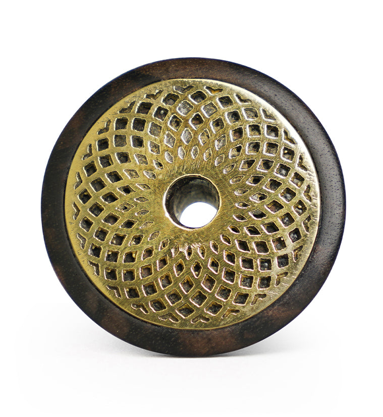 Torus Brass Areng Wood Mayan Flare Plugs