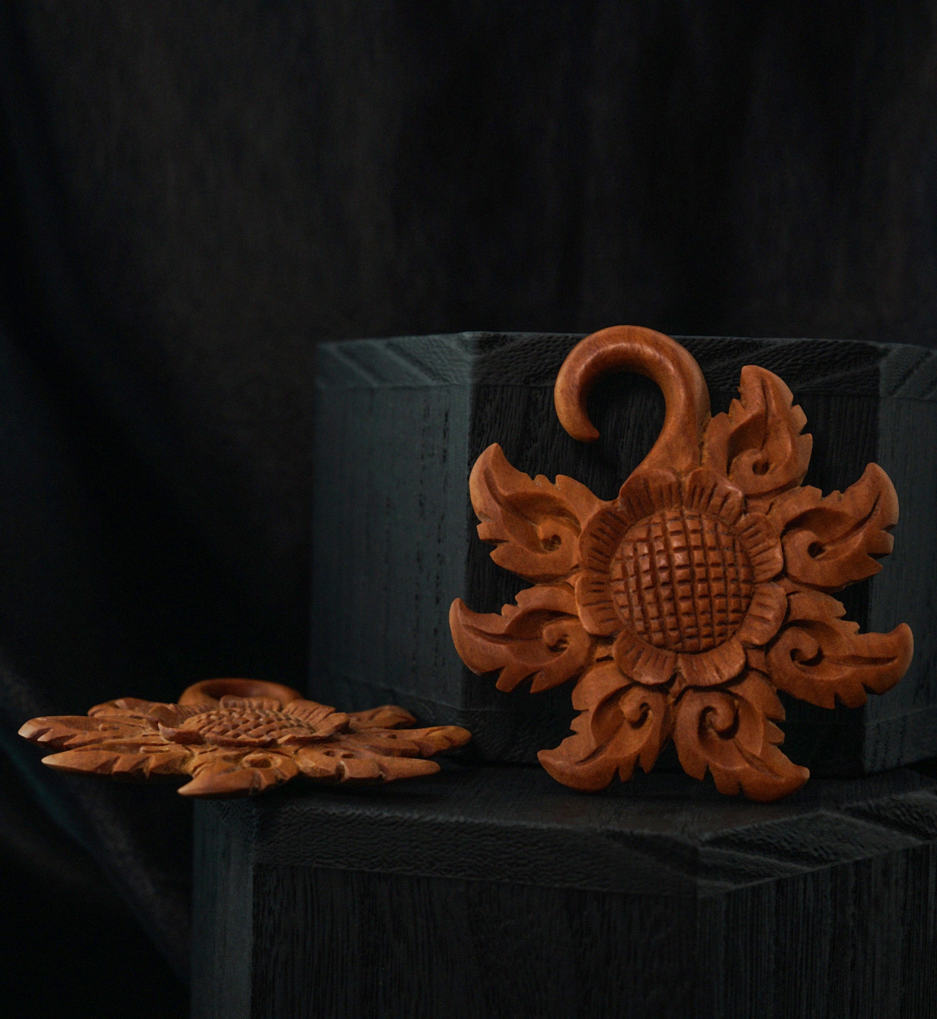 Tribal Flower Wooden Hangers