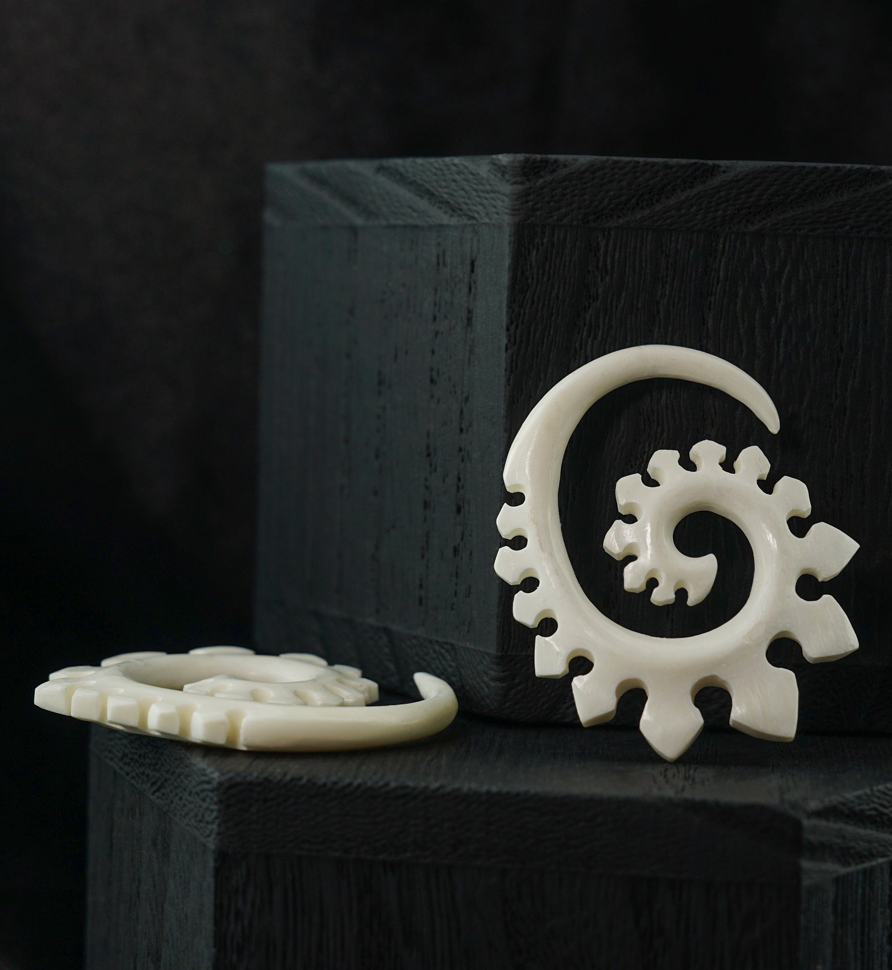 Tribal Spiked Bone Spirals