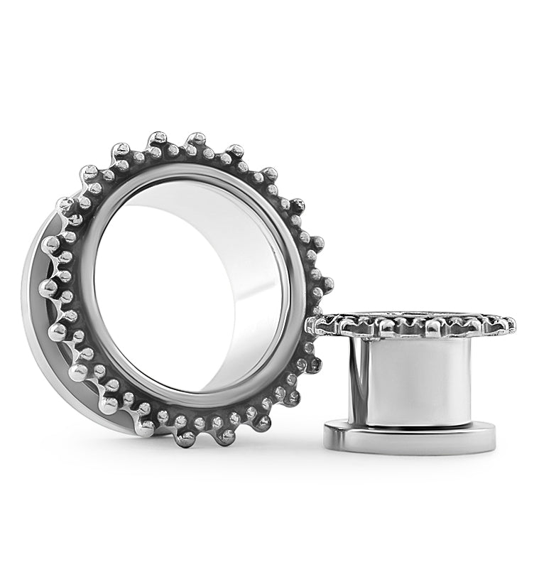 Triple Beaded Rim Stainless Steel Tunnels