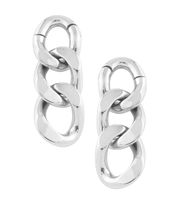 Triple Chain Link Hinged Ear Weights