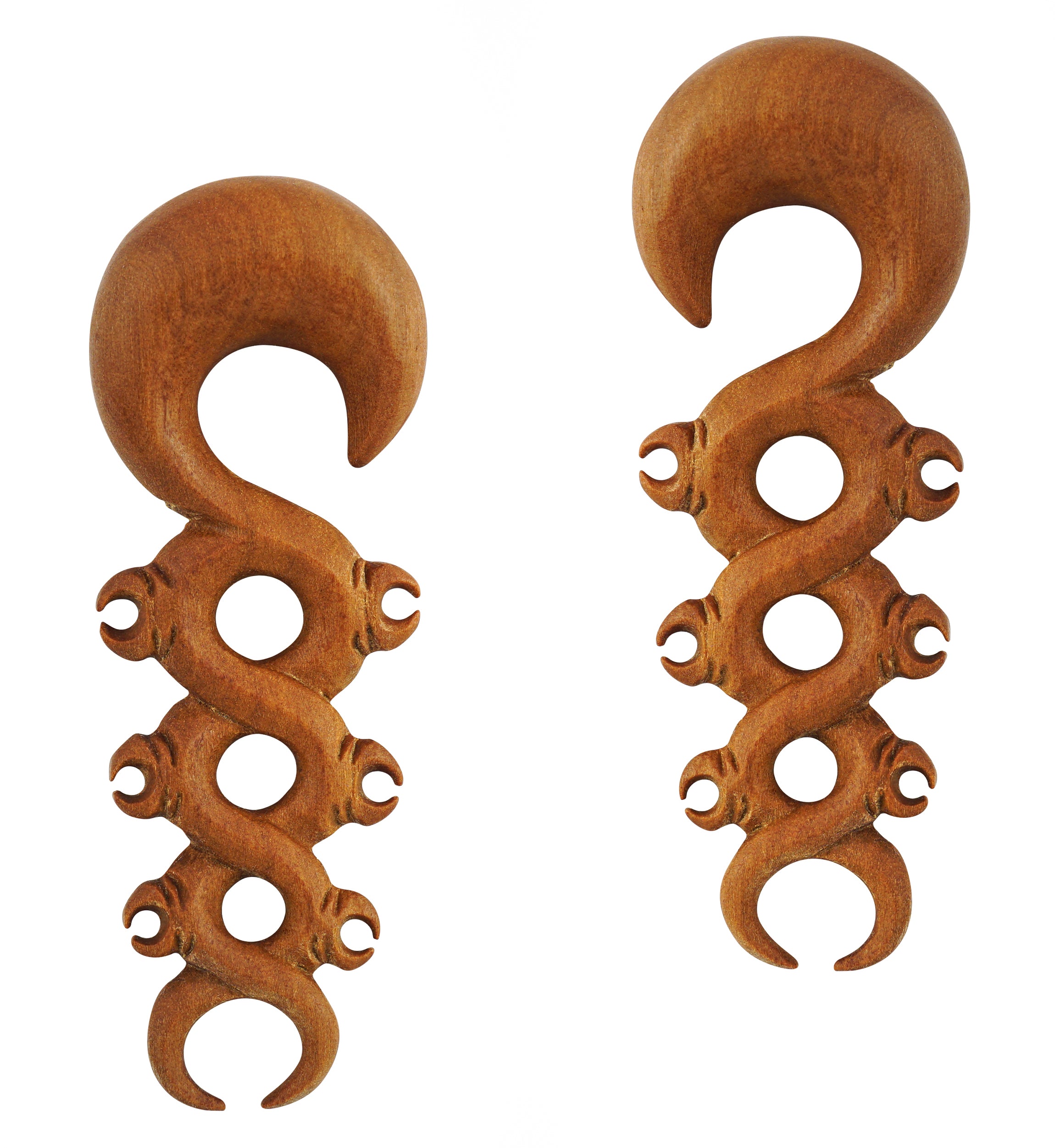 Twisted Pest Wooden Spiral Hangers