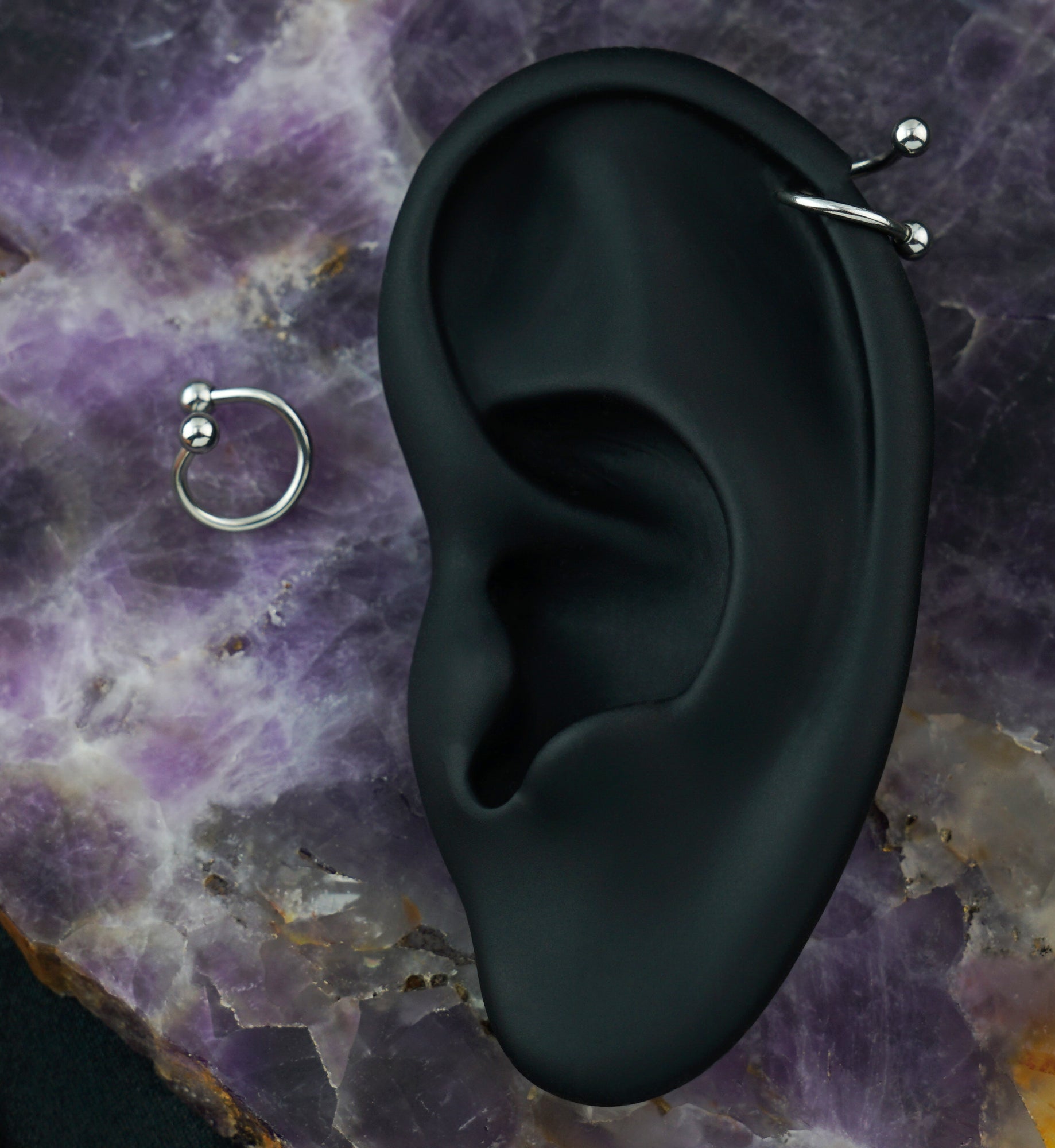 Twisted Stainless Steel Barbell