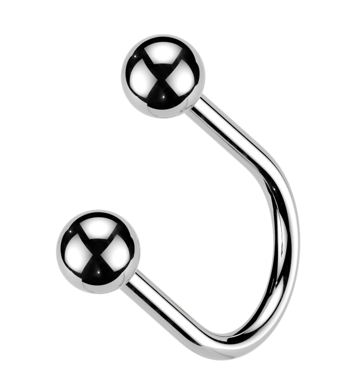 U-Shape Titanium Threadless Circular Barbell