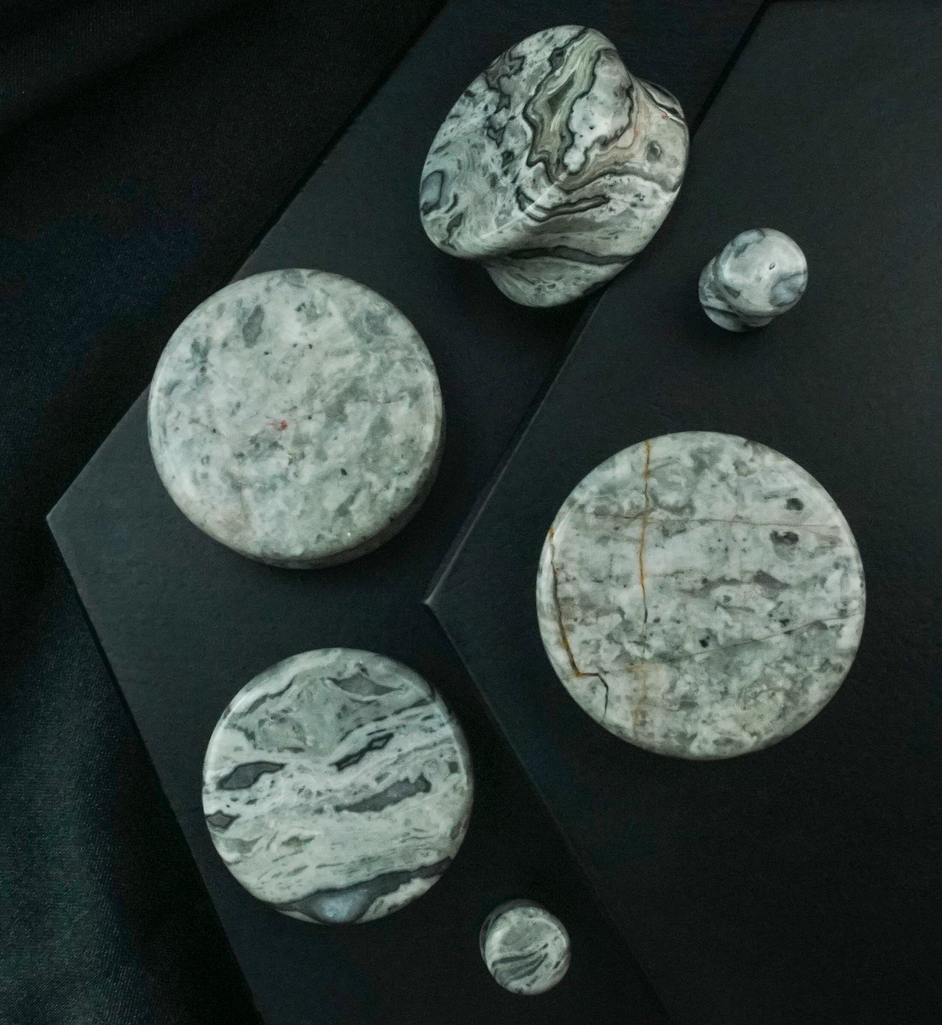 Wave Jasper Stone Plugs