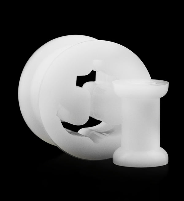 White Silicone Anchor Tunnel Plugs