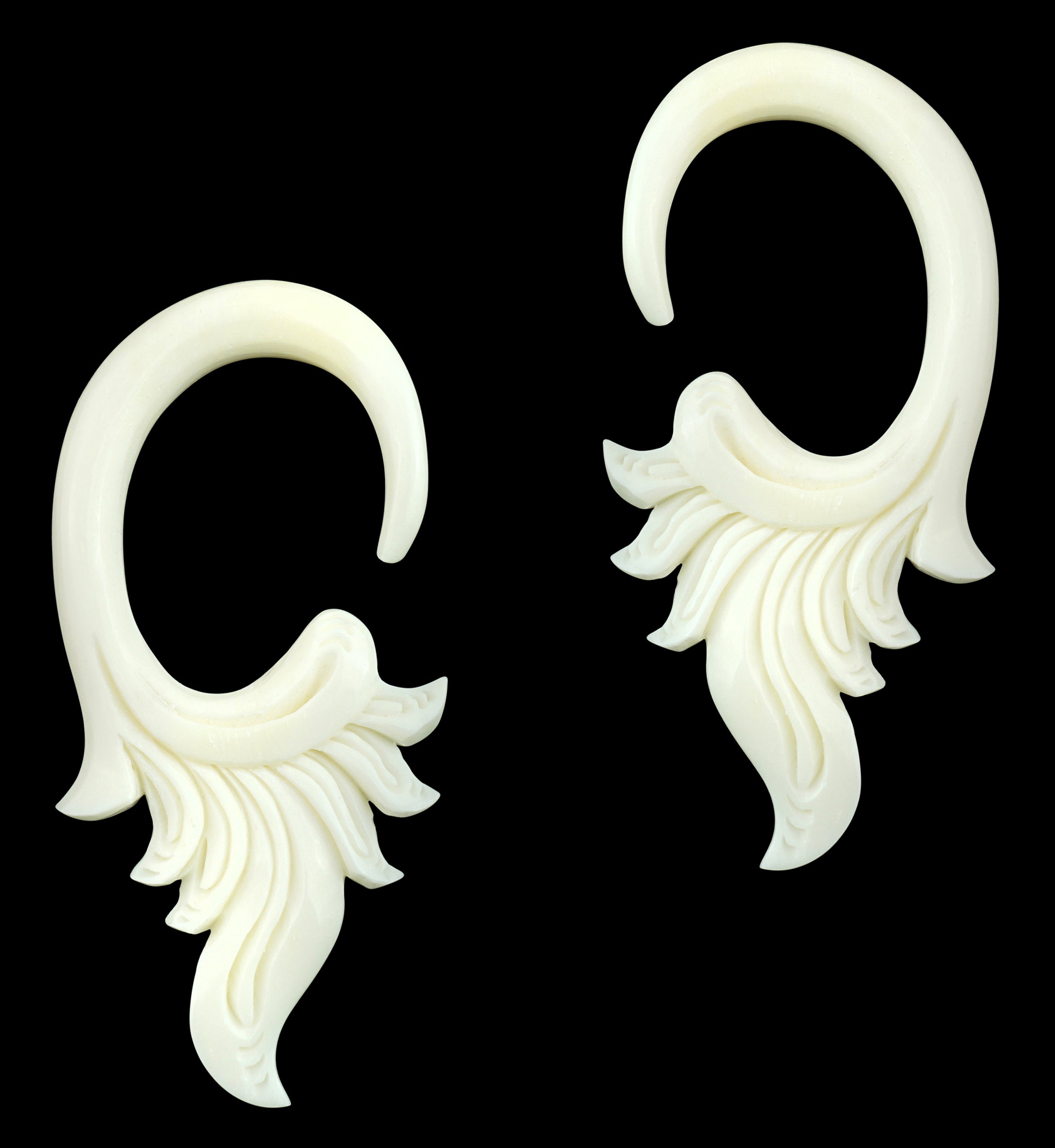 White Blossom Bone Hangers