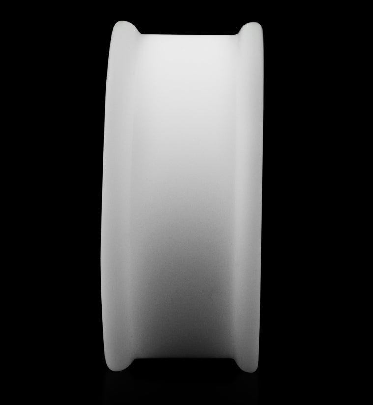 Double Flare White Silicone Plugs