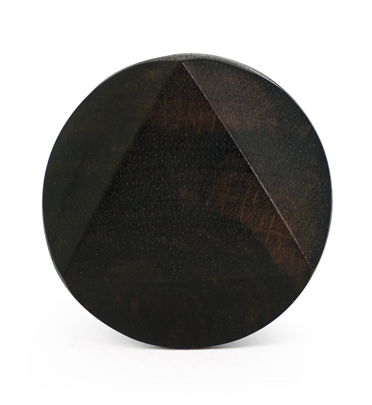 Areng Wood Embossed Triangle Plugs
