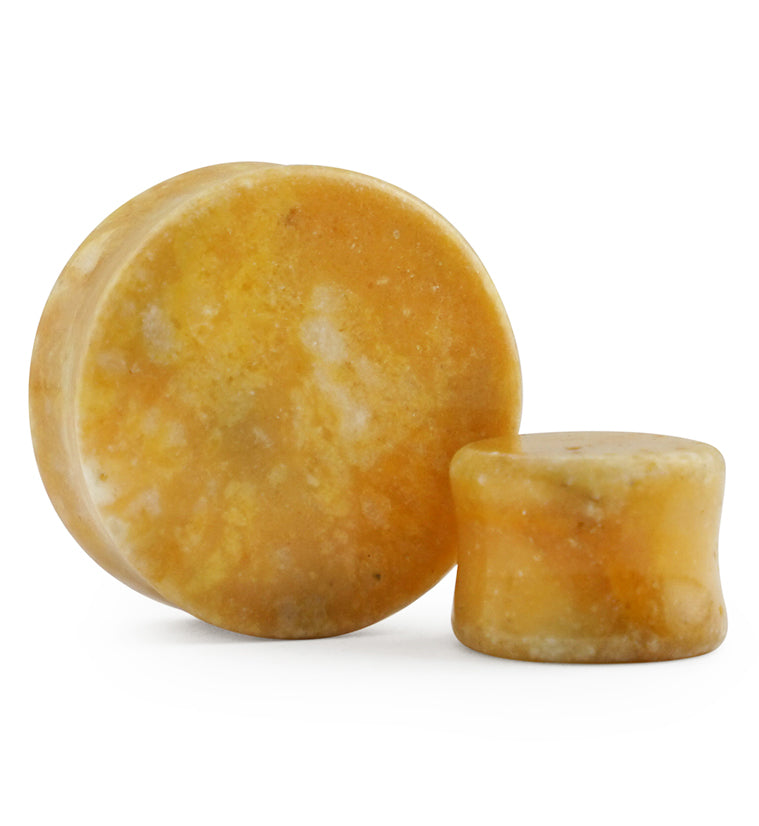 Yellow Burmese Stone Plugs