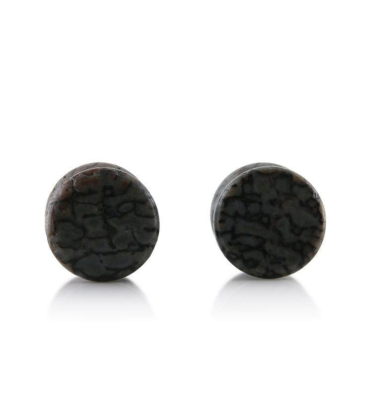 Fossilized Dinosaur Bone Plugs 00G (10mm) Version 9