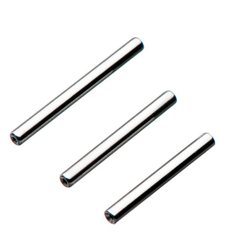 Titanium threadless barbell bar