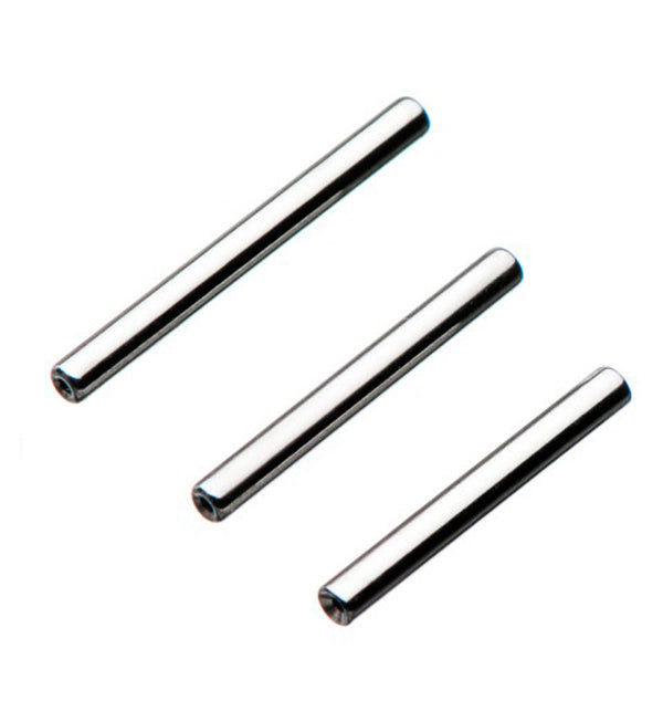 Titanium threadless barbell bar