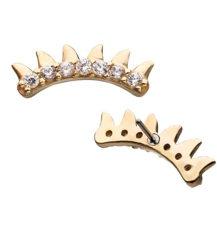 14kt Gold Align Threadless Top