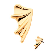 14kt Gold Bat Wing Threadless Top (Right Ear)