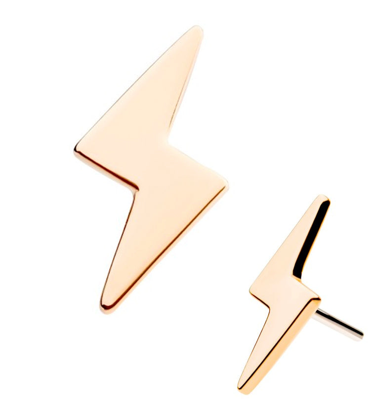 14kt Gold Bolt Threadless Top