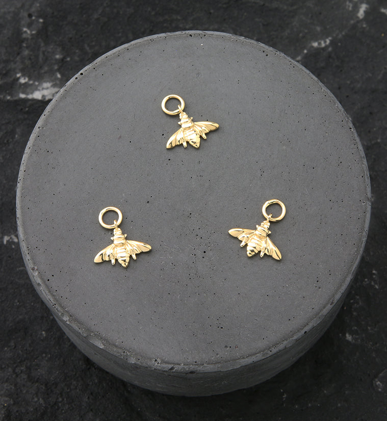 14kt Gold Bumble Bee Charm