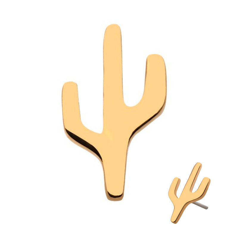 14kt Gold Cactus Threadless Top