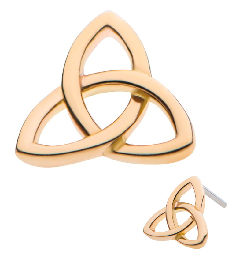 14kt Gold Celtic Knot Threadless Top