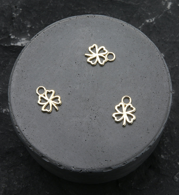 14kt Gold Clover Charm
