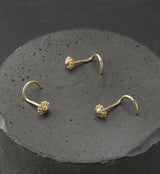 14kt Gold Daisy Nose Screw