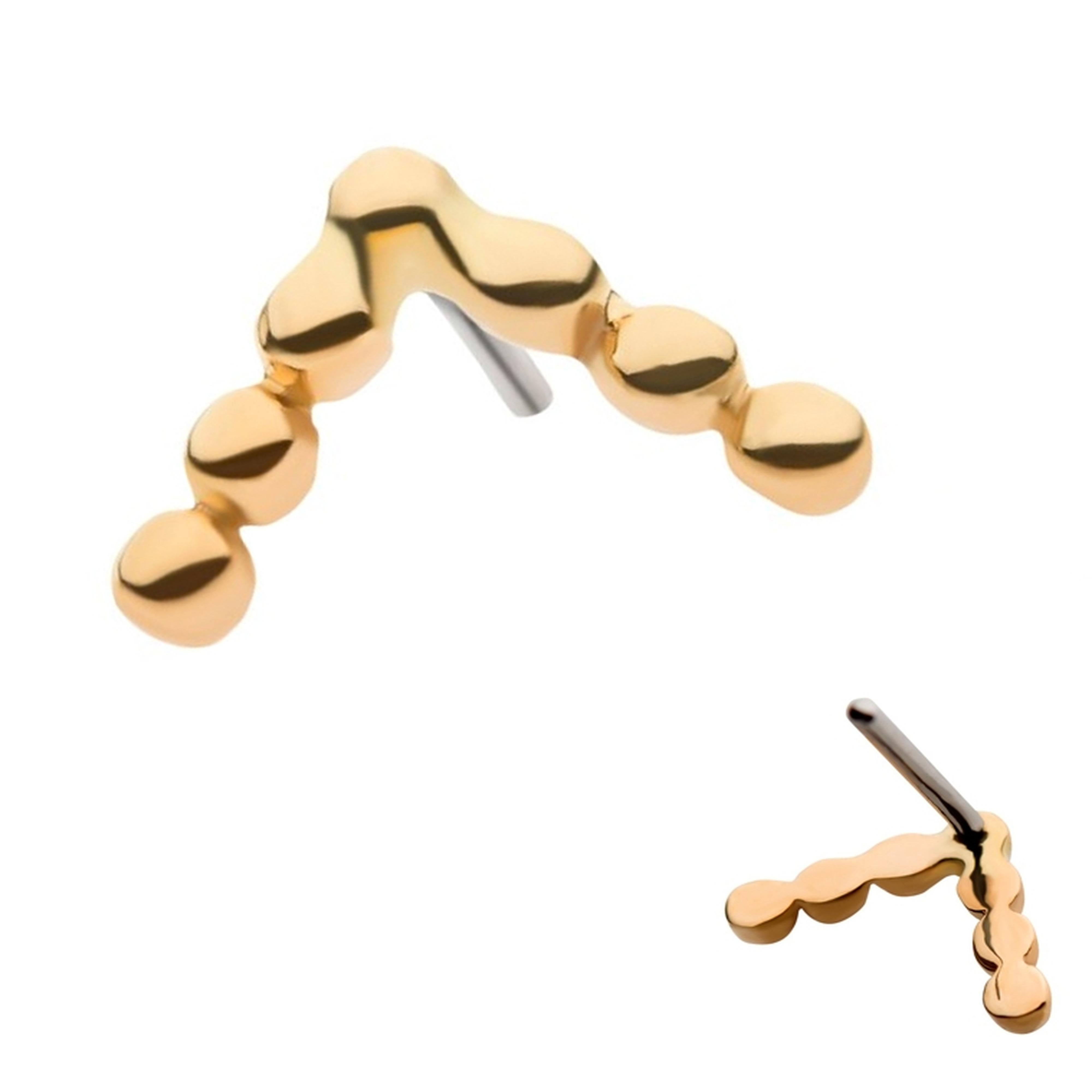 14kt Gold Degree Threadless Top