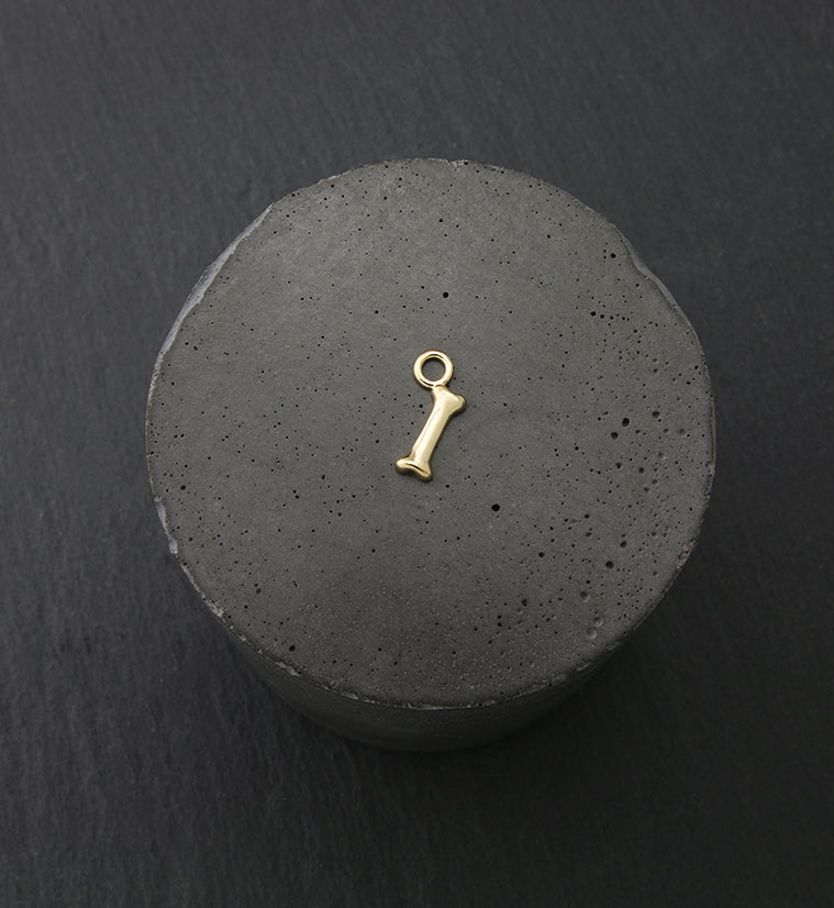 14kt Gold Dog Bone Charm