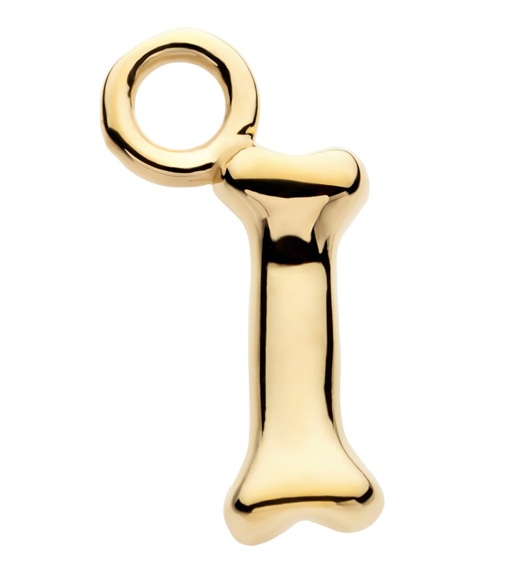 14kt Gold Dog Bone Charm