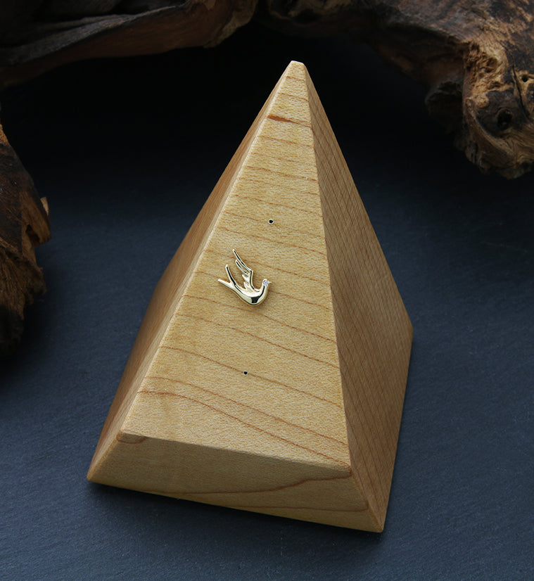 14kt Gold Dove CZ Threadless Top