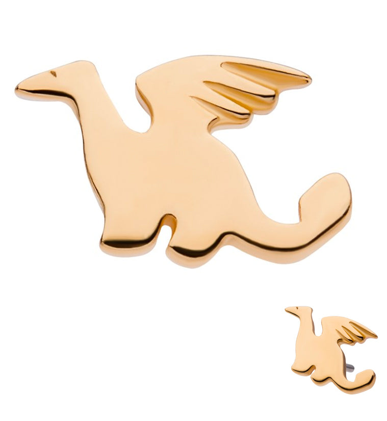 14kt Gold Dragon Threadless Top