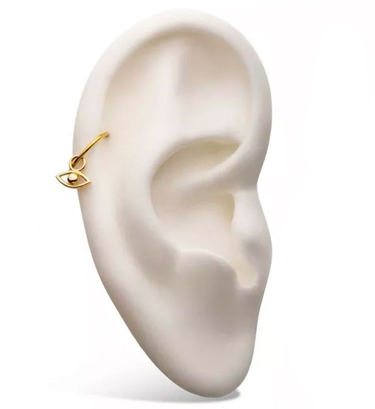 14kt Gold Eye Charm